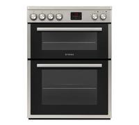 Teknix TKED64INDX - Stainless Steel 60cm Induction Double Oven Electric Cooker - 4 Zones, 99L Capacity, A Energy
