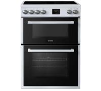 Teknix TKED64W - White Ceramic Cooker - Double Oven, 60cm - A energy