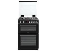 Teknix TKGD60B - Black Double Oven Gas Cooker - 60cm - Energy Rating A