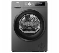 Teknix TKHP8HS 60cm Freestanding 8kg Heatpump Front Load Tumble Dryer - Garage Safe - AI Sensor Dry - Allergy Care - Drying Rack - Titanium