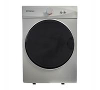 Teknix TKV3S Compact Freestanding 3kg Vented Mini Dryer - 3 Heating Functions - Anticrease Technology - Silver, H69.0 x W49.0 x D47.5 (cm)