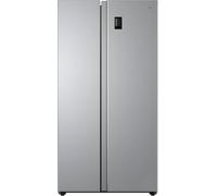 Teknix TX2SBS1791PS American Side by Side Door Fridge Freezer - 530L Capacity - Frost Free - Digital Controls - Silver, H177.5 x W91.0 x D65.0 (cm)