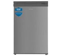 Teknix UC55F5S Freestanding Undercounter Freezer - 55cm Width / 91 Litre Capacity - Suitable for Outbuildings - 4 Large Compartments - 4 Star Freezer Rating - Silver