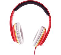 TEKNOFUN - Official Dragon Ball Z License - Goku and Vegeta Kaio Audio Headset 3.5 mm Jack Connector - Adjustable Headband - Red with Designs - 811343