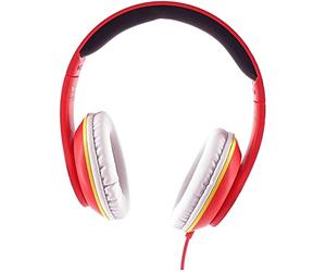 TEKNOFUN - Official Dragon Ball Z License - Goku and Vegeta Kaio Audio Headset 3.5 mm Jack Connector - Adjustable Headband - Red with Designs - 811343