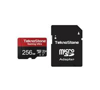 TEKNOSTONE Gaming 256GB Micro SDXC Memory Card with Adapter Up to 100MB/s Read Speed U1 V30 A1 Rated TF Card for Switch 1 Steam Deck ROG Ally Seamless App Loading & 4K Video Recording (1 Pack)