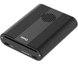 TEKQ M2 Thunderbolt 3 Portable External Dual SSD Drive 8TB (4TB + 4TB), Up to 2800MB/s, NVMe M.2 Solid State Drive for Mac and PC, Black