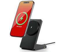 TEKRAT Folding Wireless Charger Stand Compatible with MagSafe, 15W Magnetic Wireless Charging Stand For iPhone 12-17 Series (Air, Pro, Pro Max, Plus, Mini), Includes 1m USB-C Cable