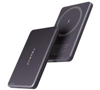 TEKRAT Magnetic Power Bank for MagSafe, Slim 0.3" Wireless Phone Charger, 5000mAh Wireless Power Bank Aluminium Magnetic Portable Charger for iPhone 17 Pro, 16, 15, 14, 13 & 12 Series (Slate Grey)