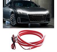 TEKSHINNY Dynamic Car Hood Light Strip, 59/71 Inches Flexible Exterior Car LED Strip Lights Waterproof Car Led Light Daytime Running Light Strip for Cars, Trucks (White)