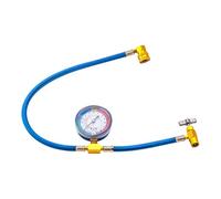 Teksome AC Gauge Hoses | Refrigerant Hoses,with Gauge Leak-Proof Anti-Backflow Refrigeration Tube for Auto Repair Truck RV Most Vehicles Home HVAC System