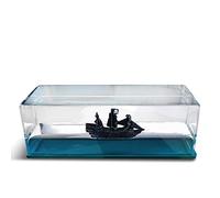 Teksome Acrylic Drift Ship Decoration | Cruise Ship Toy | Unsinkable Boat in a Box | Cruise Ship Model Decoration | Desk Toy for Display Cases Home Decor