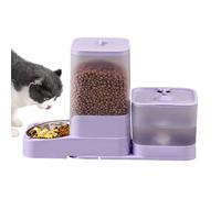 Teksome Auto Cat Feeder,Auto Dog Feeder Water Dispenser - Stainless Steel Bowl Large Capacity Container, Dog Accessories Pet Supplies for Feeding Watering