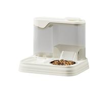 Teksome Automatic Cat Feeder, Automatic Water Dispenser for Dogs, Large Capacity Pet Feeding Bowl for Indoor Kittens and Puppies