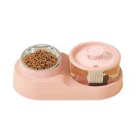 Teksome Automatic Dog Feeder | Dog Food Dispenser Automatic,Tilt Cervical Support, Quiet Design, Feeding & Watering Supplies For Home Use