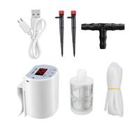 Teksome Automatic Plant Waterer,Indoor Automatic Watering System - Intelligent Power-Off Protection Gardening Houseplants Waterer Aid With Timer for Greenhouse Balcony Yard