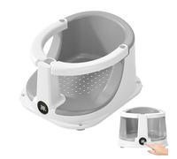 Teksome Baby Bath Support Seat | Anti-Slip Baby Sitting Chair for Bathing with Temperature Sensor | Children Safety Shower Assistance Supplies for Home Travel Housewarmings Birthdays