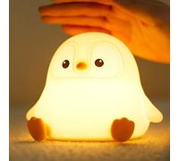 Teksome Baby Night Light | Penguin Night Light Lamp for Baby,Rechargeable Touch Dimmable Nightlight Cute Decor for Boys Girls Bedroom Childrens Room Toddler Sleeping