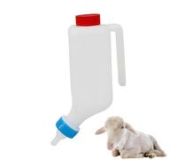 Teksome Bottles for Feeding Baby Goats,Upside Down Livestock Milk Feed Bottle 800ml - Ergonomic Kid Goat Drink Feeder Animal Milk Nipple for Miniature Horse Farm