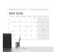 Teksome Calendar 2026-2027 | Large Ruled Blocks Personal Time Management Planner | Calendar Planner 2026-2027 Wall | for School Offices Classroom Meeting Room Studio
