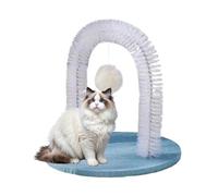 Teksome Cat Groomer - Back Scratcher Cat Grooming Massage Brush,Arch Massage Brush Grooming Shedding Rubbing Post Pet Toys for Kitten Head Back