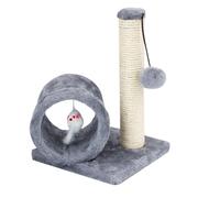 Teksome Cat Post Scratcher,Kitten Climbing Scratch Pillar - Cat Scratching Post with Spring-Loaded Toy for Stress Relaxation, Climbing, Burrowing