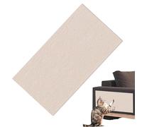 Teksome Cat Scratch Mat for Couch, Adhesive Cat Wall Scratcher, 23.6x39.4 Inch Adhesive Trimmable Kitten Nail File Scratching Carpet for Wall Couch