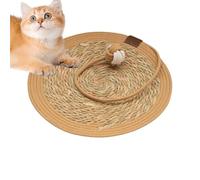 Teksome Cat Scratch Mat | Pet Grinding Claw Bed - 15.7 Inches Indoor Cats Scratcher Mat Pad Furniture Protector for Wall Couch Carpets Sofas