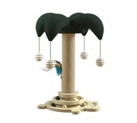Teksome Cat Scratching Post | Sisal Kitten Scratcher Tree | Built-In Rotatable Track And Rolling Ball, Wear Resistant Climbing Furniture For Furniture Protection