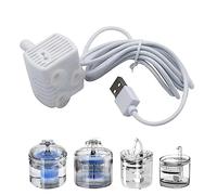Teksome Cat Water Fountain Pump - Quiet Pet Water Dispenser Pump Replacement,Pet Water Fountains Accessories for Pet Dogs Cats Drinking Fountain Pump