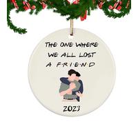 Teksome Chandler and Joey Hugging Ornament - 2023 Friendship Blessings Decorative Ornaments, 2D Acrylic Tree Hanging Ornaments