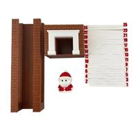 Teksome Christmas Calendar | Festive 3D Decoration | Santa Down The Chimney Countdown - for Men Adults Husband Family Kids Festival Party Holiday Activities Home Desk Fireplace