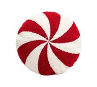Teksome Christmas Pillows Christmas Candy Cane Throw Pillows | Red and White Christmas Decorations | Cute Peppermint Candy Plush Pillows | Christmas Decorations for Bedroom