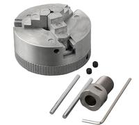 Teksome Chuck and Connecting Rod Set - 3 Jaw Lathe Chuck Zinc Alloy Connecting Rod | Extension Power Tool High-Precision Clamp Accessory for Grinding