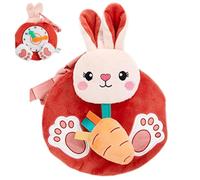 Teksome Crinkle Books | Touch and Feel Animals Soft Books,6-12 Months Educational Book Toys, Tear-Resistant Crinkle Cloth Books for Toddler Visual Stimulating