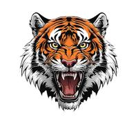 Teksome Decorative Car Decals - Tiger Head Car Bumper Sticker Motorcycle Stickers | Anti-Scratch Auto Decorative Sticker -Adhesive Decal Car Exterior Decoration Accessories