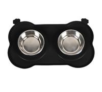 Teksome Dog Food And Water Bowl - Spillproof Cat Food Feeder Double Bowls,Removable Dog Feeder Dish for Small Medium Large Size Puppy Cats Training Exercise