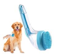 Teksome Dog Shampoo Brush | Dog Wash Brush for Bathing | Anti-Slip Ergonomic Silicone Scrubbing Cleaner Massage Tool for Kitten Puppy Horses Indoor Outdoor Shower Spa