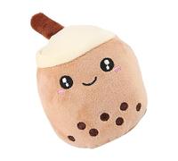 Teksome Dog Toy Stuffed,Soft Bubble Tea Stuffed Animal Plush Pillow | Cute Stuffed Animal, Cartoon Hugging Pillow For Dog And Cat Comfort
