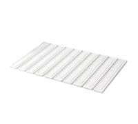 Teksome Drain Mats for Kitchen Counter | 24"×16" Foldable Kitchen Counter Dish Drainer | Quick Dry Non Slip Utensil Gadgets for Home Dorm Sink Bathroom Countertop