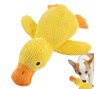 Teksome Duck Dog Toy - Squeaky Interactive Soft Comfort Teething Supplies - Puppy Teething Toys,for Play Training Family Time Friends Travel Beach Park Yard Bedroom Garden Indoor Outdoor