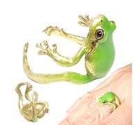 Teksome Frog Rings For Women - Cute Rings | Funny Adjustable Open Cool Nature-Themed Jewelry For Women Men Boys Girls Animal Lovers