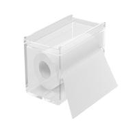 Teksome Glove Box Holder Wall Mount,Kitchen Wipes Storage - Clear Acrylic Napkin Case Paper Towel Dispenser for Bedroom Toilet Home Living Room Kitchen