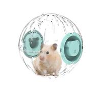 Teksome Hamster Running Ball Toy, Safe and Stable Hamster Ball for Stress Relief, Transparent Spacious Space Pet Wheel for Home Living Room Kitchen