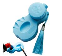 Teksome Ink Well with Lid,Calligraphy Ink Holder - Calligraphy Inkwell with Tassels, Portable Ink Dish for Calligraphy, Storage Inks for Painting, Drawing