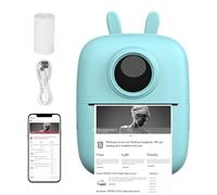 Teksome Inkless Printer | 1000mAh Connectivity Inkless Printers | Portable Small Wireless Printer with 1 Roll of Paper, Sticker Maker Machine for Photos