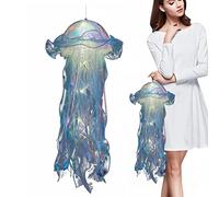 Teksome Jellyfish Pendant Light,Jellyfish Lamp - Atmosphere Decorative Lamp for, Handmade Decorative Ball Lamp for Living Room, Study, Restaurant, Bedroom
