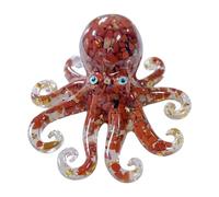 Teksome Octopus Figurine | Decorative Resin Crystal Long Tentacles Octopus Figurines,Squid Sea Animals Collectible Figurines, 10Cm/3.9Inch Nautical Home Decor Accent for Living Room