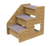 Teksome Pet Stairs For Couch,3 Levels Pet Stairs & Ramp For Medium/Small Dogs, Old Cats | Dog/Cat Ladder,Wood, Non-Slip For Beds And, High Beds Sofa