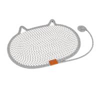 Teksome Scratch Pad For Cats - Round Horizontal Floor Cat Scratching Pads - Washable Pet Accessories For Indoor Laying Floor Door Corner House Bed Couch Chair Table Travel